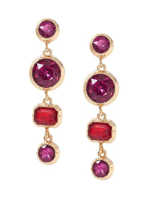 Banana Republic Brilliant Gemstone Multi Drop Earrings