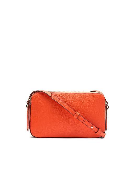 Banana Republic Double Zip Clutch Bag Size One Size - Orange