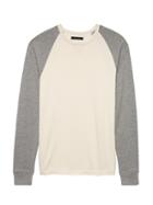 Banana Republic Mens Waffle-knit Cotton-modal Baseball T-shirt Transition Cream Size Xxl