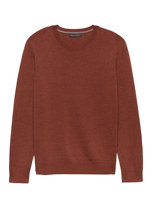 Banana Republic Mens Extra-fine Italian Merino Wool Crew-neck Sweater Sand Size Xl