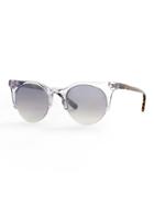 Banana Republic Womens Stevie Sunglasses Clear Crystal Size One Size