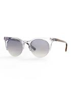 Banana Republic Womens Stevie Sunglasses Clear Crystal Size One Size