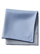Banana Republic Mens Four In One Military Silk Pocket Square Size One Size - Blue