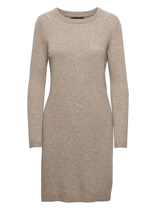 Banana Republic Womens Italian Superloft Sweater Dress Taupe Size Xl