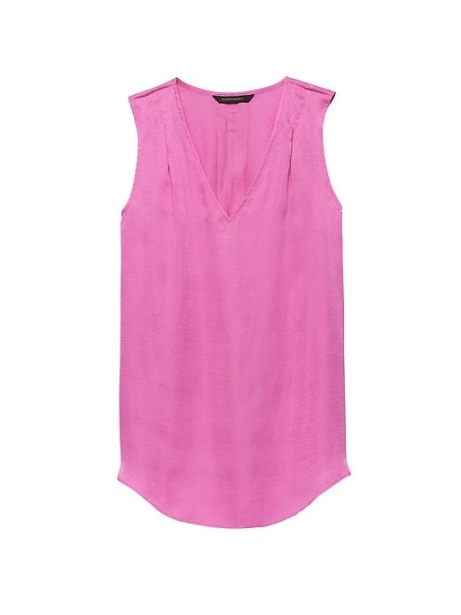 Banana Republic Womens Pleated Drapey Tank Pink Size Xs