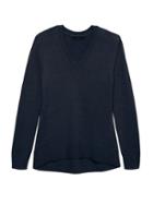 Banana Republic Womens Supersoft Cotton Blend V-neck Sweater Navy Size S
