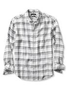 Banana Republic Mens Camden Fit Bold Check Linen Shirt Size L Tall - Urban Gray