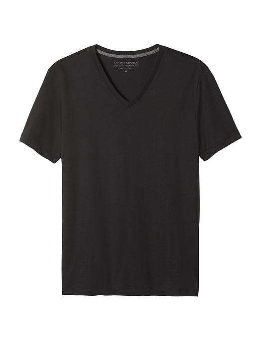 Banana Republic Mens Premium Performance Undershirt V-neck T-shirt Black Size Xs