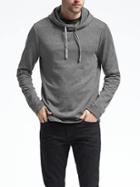 Banana Republic Mens Cotton Modal Lightweight Sweatshirt - Dark Gray