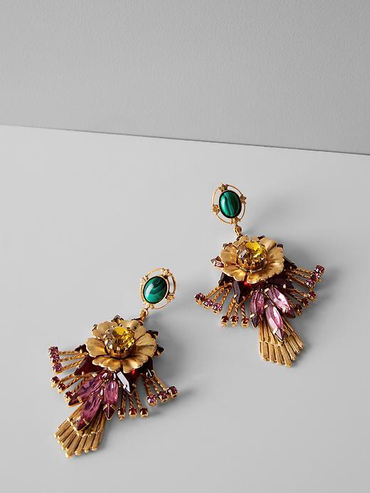 Banana Republic Womens Elizabeth Cole Sunny Ruby Statement Earring Size One Size - Ruby