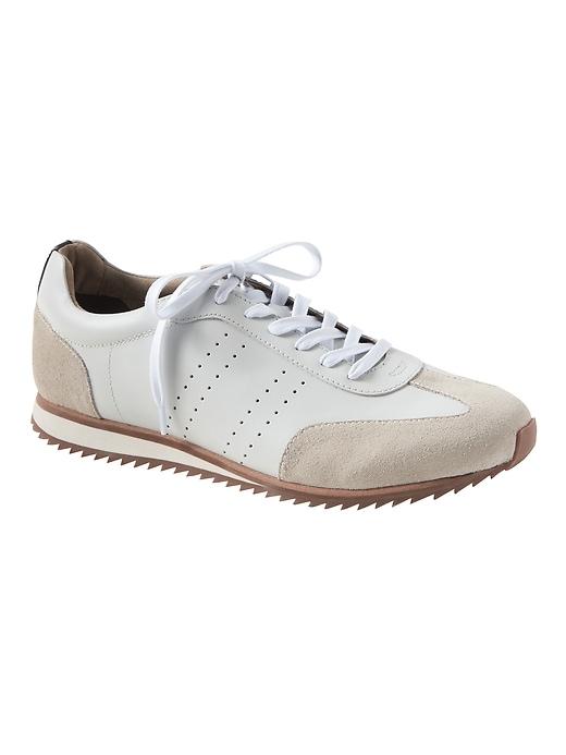 Banana Republic Thane Leather Trainer Sneaker