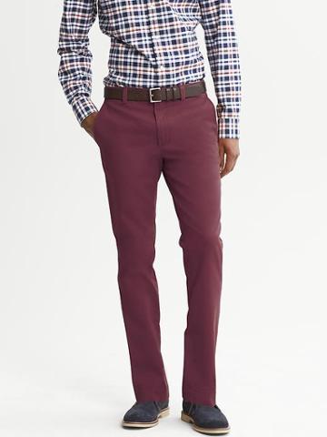 Banana Republic Slim Fit Chino - Sonoma Wine