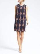 Banana Republic Embellished Shift - Navy