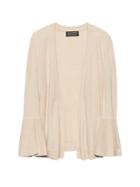 Banana Republic Womens Cashmere Flared-sleeve Open Cardigan Sweater Canvas Size M