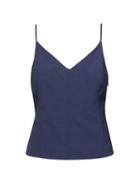 Banana Republic Womens Plaid Machine-washable Italian Wool Blend Camisole Blue Plaid Size 20