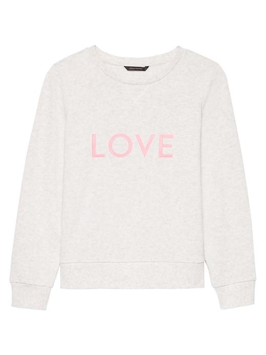 Banana Republic Womens French Terry Sweatshirt Heather Gray Size S