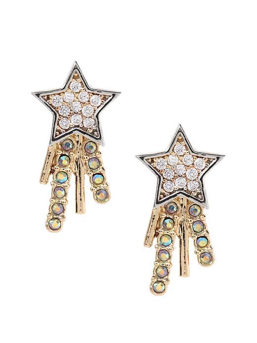 Banana Republic Shooting Star Drop Earring Size One Size - Gold