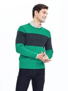 Banana Republic Mens Coolmax Pullover Sweater Size L Tall - Green