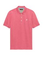 Banana Republic Mens Solid Pique Polo Shirt Classic Pink Size Xxs