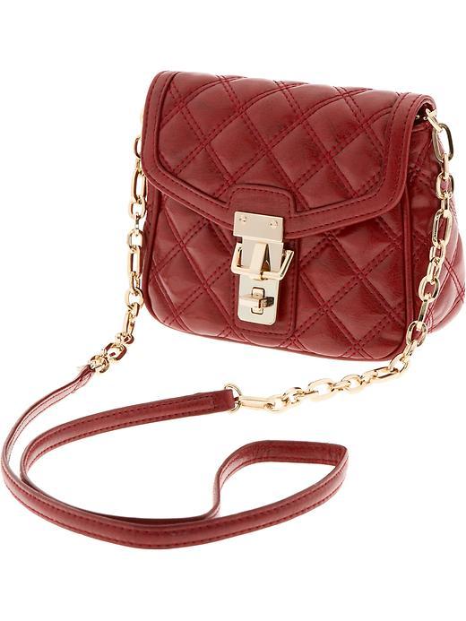 Banana Republic Quilted Faux Leather Cross Body