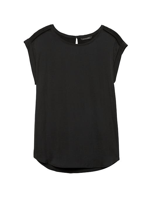 Banana Republic Petite Satin Front Top