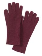 Banana Republic Womens Aire Ribbed-knit Long Glove Sour Cherry Red Size One Size