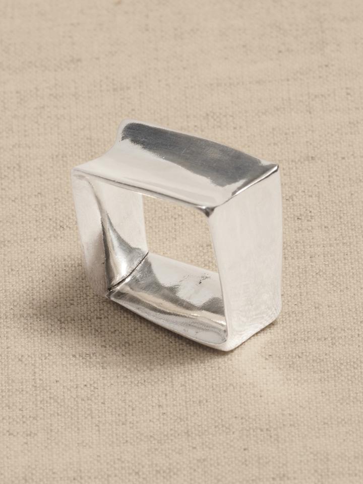 Silver Square Ring | Aureus + Argent