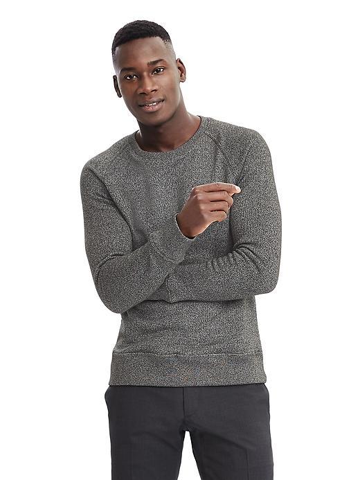 Banana Republic Mens Terry Crew Sweatshirt Size L Tall - Green