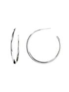 Banana Republic Womens Basic Hoop Earring Silver Size One Size