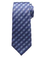 Banana Republic Mens Refined Check Nanotex Tie Everblue Size One Size