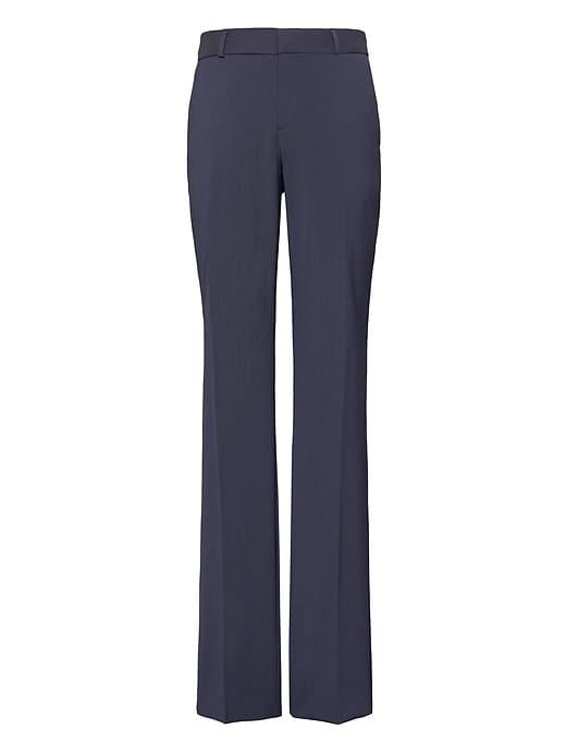 Banana Republic Womens Logan Trouser-fit Machine-washable Italian Wool Blend Pant Navy Size 2