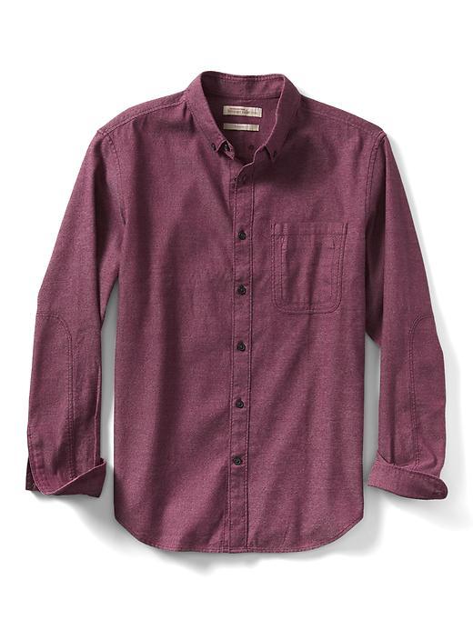 Banana Republic Mens Heritage Camden Fit Solid Shirt - Black Rose