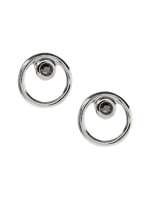 Banana Republic Sparkle Circle Earring Size One Size - Silver