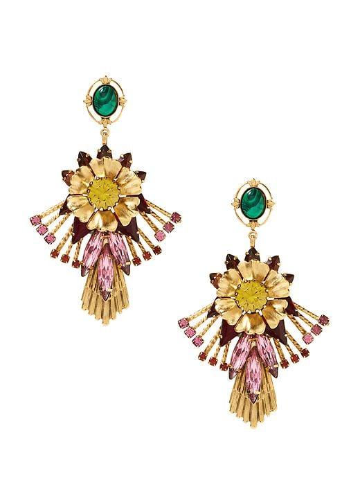 Banana Republic Womens Elizabeth Cole   Sunny Ruby Statement Earring Gold Size One Size