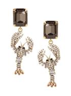 Banana Republic Womens Jeweled Lobster Drop Earring Gold Size One Size
