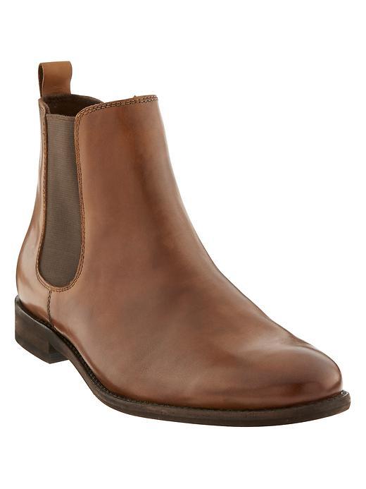 Banana Republic Mens Ty Chelsea Boot Size 10 - Cognac