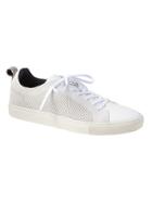 Banana Republic Mens Rhyley Open-knit Lace-up Sneaker White Size 9