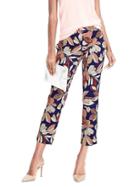 Banana Republic Avery Fit Leaf Print Pant - Blue Print