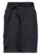 Banana Republic Womens Denim Belted Utility Mini Skirt Dark Rinse Size 10