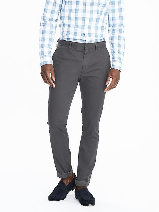 Banana Republic Mens Fulton Stretch Chino Size 32w 36l Tall - Gray