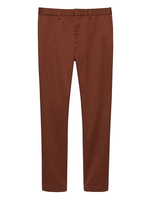 Banana Republic Mens Aiden Slim Rapid Movement Chino Pant Auburn Afternoon Size 29w
