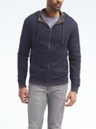 Banana Republic Mens Reversible Luxury Touch Hoodie - Navy