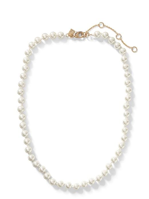 Banana Republic Womens Pearl Strand Necklace Cream Size One Size
