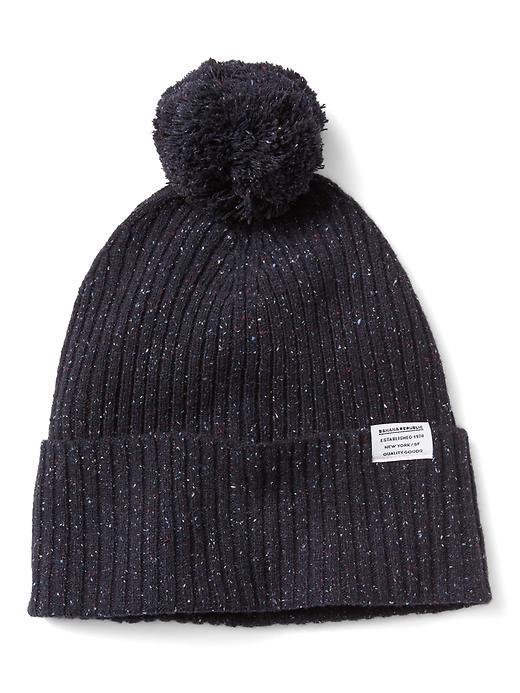 Banana Republic Mens Rib Knit Texture Beanie - Navy