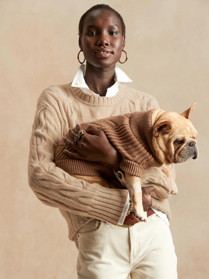 Italian Merino Cable-knit Sweater