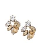 Banana Republic Womens Stone And Bead Stud Earring Gold Size One Size