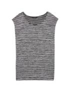 Banana Republic Womens Soft Jersey Side-slit Top Multi Stripe Size S