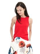 Banana Republic Womens Cutaway Tank Size 0 - Red Glow