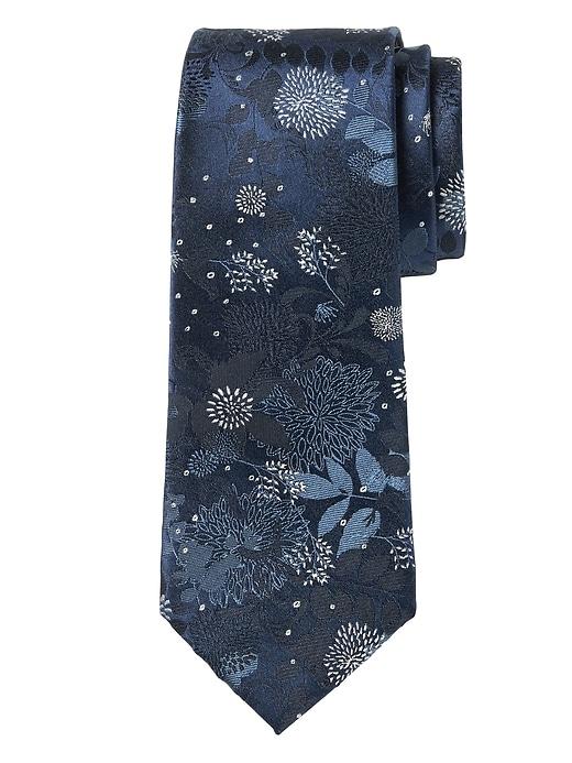 Banana Republic Exploded Floral Silk Nanotex Tie