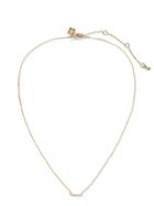 Banana Republic Womens Pave Line Pendant Necklace Gold Size One Size